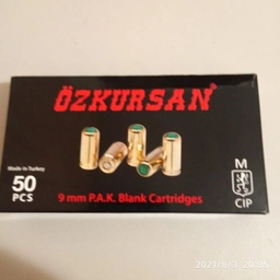 Патрон холостой Ozkursan кал. 9 мм Р.А.K (пистолетный) фото от покупателей 2