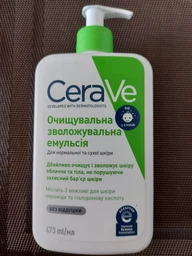 Очищающая увлажняющая эмульсия CeraVe для нормальной и сухой кожи лица и тела 473 мл (3337875597333) фото от покупателей 17