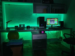 Влагозащищенная Светодиодная лента в силиконе на клейком основании RGB 5 метров фото от покупателей 2