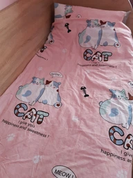 Комплект постельного белья Zastelli Двуспальный 175x210 см Cats on Pink бязь (2500000992117) фото от покупателей 6