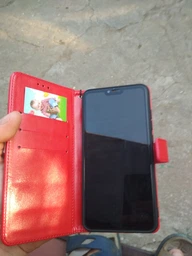 Чехол Idewei для Xiaomi Mi 8 Lite книжка кожа PU красный