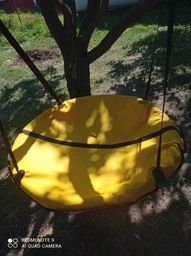 Гойдалка підвісна для дітей та дорослих, гніздо лелеки «Take&Ride Nest» Yellow фото от покупателей 4