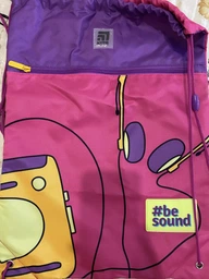 Сумка для обуви с карманом Kite Education Be sound (K21-601L-22) 128 г 49x36 см розовый, фиолетовый фото от покупателей 1