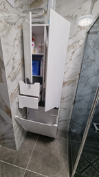 Пенал в ванную VERONA Темза 60К с корзиной для белья, белый – фото ...