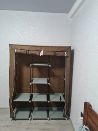 Складной тканевый шкаф для одежды и обуви 175х130х45 см Storage Wardrobe каркасный шкаф для одежды