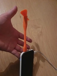 Вентилятор мини портативный гибкий от USB для павербанка и ноутбука Mini Fan Салатовый фото от покупателей 6