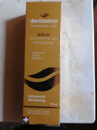 Зубна паста-гель Dentissimo Advanced Whitening Gold Нова відбілювальна 75 мл (7640162326513) фото від покупців 3