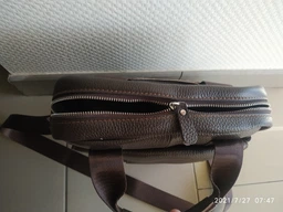 Сумка планшет мужская из натуральной кожи Laras K108863 Коричневая (ROZ6206118195) фото от покупателей 3