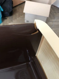 Пластиковый комод на 4 яруси Efe plastics "Стиль" коричневий 90х37х48 см фото от покупателей 4