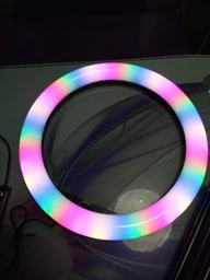 Кольцевая LED лампа диаметром 33 см RGB MJ, штативом 2 метра лампа для селфи (1369) фото от покупателей 4
