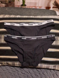 Набор трусиков бикини хлопковых Puma Women Bikini 2P 90785105 XS 2 шт Grey (8718824911960)