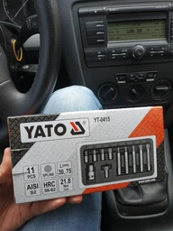 Набор отверточных насадок YATO Spline M5-M12 с переходником 1/2" 11 шт (YT-0415) фото от покупателей 3