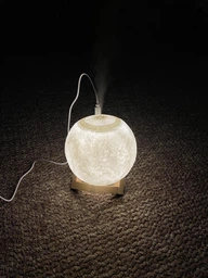 Настольный светильник ночник HUMIDIFIER 3D 13 см с увлажнителем воздуха, луна фото от покупателей 2