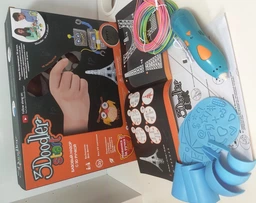 3D-ручка 3Doodler Start + трафареты + 16 метров биопластика (8 разных цветов) Blue