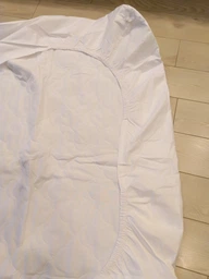 Наматрацник з бортами Leleka-Textile 140х200 білий фото від покупців 2
