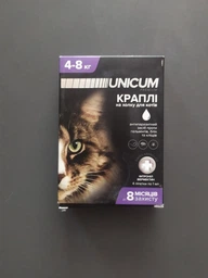 Капли Unicum Premium + от блох, клещей и гельминтов на холку для кошек 4-8 кг (UN-030) (4820150202491) фото от покупателей 1