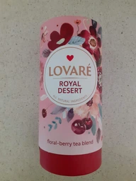 Квітковий чай Lovare Royal Dessert на основі каркаде тубус 80г фото від покупців 6