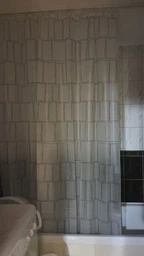 Шторка - занавеска для ванной Spirella Construct 180x200 PEVA Черно-белая (10.20149) фото от покупателей 4