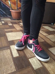 Женские кеды низкие FX shoes 17146-1 Classic Black Pink 39 Черные (2820000001481) фото от покупателей 4