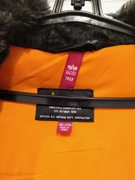 Парка Alpha Industries Slim Fit N-3B Parka 4XL Maroon/Orange
