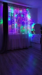 Светодиодная гирлянда Shine Lighting Штора занавесь 156LED 2*1.5 метра Multicolor фото от покупателей 2