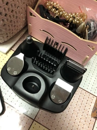 Профессиональный Триммер 10 В 1 Geemy Precision Trimmer Машинка для стрижки волос с насадками для бороды, носа и ушей фото от покупателей 8