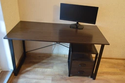 Тумба універсальна Ferrum-decor Вів'єн 2/2 50x41x40 чорний ДСП Дуб Сонома 16мм (XK00112) фото від покупців 11