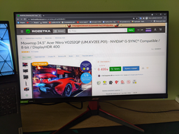 Монитор 24.5" Acer Nitro VG252QP (UM.KV2EE.P01) - NVIDIA® G-SYNC® Compatible / 8-bit / DisplayHDR 400 фото от покупателей 5