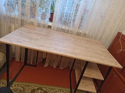 Компьютерный стол Ferrum-decor Кевин 75x120x70 черный ДСП Дуб Сан-Марино 16мм фото от покупателей 6