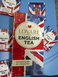 Байховый черный чай в пакетиках Lovare English tea 24 конверта по 2гр фото от покупателей 1