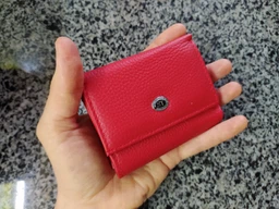 Кошелек ST Leather маленький горизонтальный из натуральной кожи красного цвета (bg183fash23) фото от покупателей 11