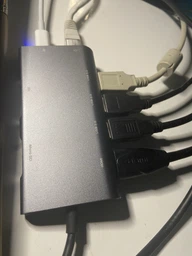 USB-хаб Dynamode USB3.1 Type-C to HDMI + 3xUSB3.0 + Gigabit LAN + USB Type-C Charging + SD/MicroSD до 4K HD 3840x2160 (Dock-USB-TypeC-HDMI-USB3.0-RJ45) фото від покупців 4