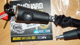 Замок Onguard MASTIFF ланцюг 120cм x 8мм підсилений титаном + інтегрований замок, 4 ключі +1с підсвічуванням фото від покупців 1