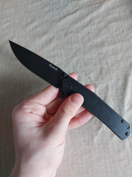 Нож складной Ruike P801-SF (длина: 200мм, лезвие: 86мм), серый фото от покупателей 17