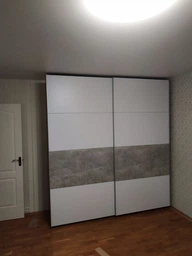 Шафа-купе двохдверна Doros G-Caiser 220х60х240 см Білий/Бетон (DRS-011006) фото від покупців 5