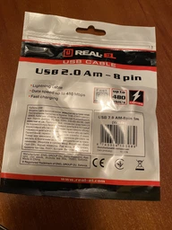 Кабель Real-El USB 2.0 AM-8pin 1 м White (EL123500033) фото от покупателей 1