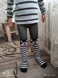 Дитячі колготки 1-1.5 року бавовняні Conte Kids CK Tip-Top 17С-60СП 80-86 см (14) Хакі (4810226604472)