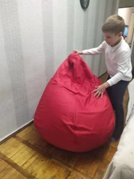 Крісло мішок груша 150х100 см Бузок фото від покупців 1