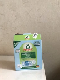 Таблетки для мытья посуды в посудомоечных машинах Frosch Сода 30 шт (4009175965059) фото от покупателей 16