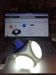 Аккумуляторная подвесная кемпинговая лампа на крючке 5V LED BL 2022 на солнечной батарее фото от покупателей 11