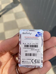 Контактные линзы CooperVision Biofinity -3,0 (3 шт + 1 шт в подарок) фото от покупателей 10