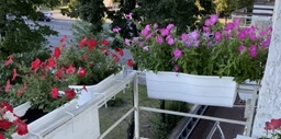 Горщик балконний для поручнів FormPlastic WAVE 11 л антрацит Form-Plastic