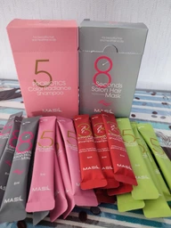 М'який безсульфатний шампунь All Masil 5 Probiotics Apple Vinegar Shampoo з пробіотиками і яблучним оцтом 300 мл фото від покупців 7