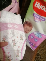Трусики-Підгузки Huggies Pants 5 Jumbo 12-17 кг для дівчаток 34 шт. (5029053564272) фото від покупців 14