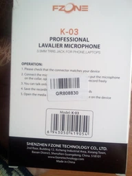 Микрофон петличный Fzone K-03 LAVALIER MICROPHONE фото от покупателей 3