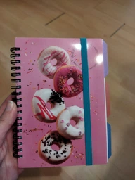Блокнот Optima Cupcake B6 спіраль з роздільниками 100 аркушів у клітинку (O20358-06) фото від покупців 2