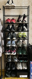 Полка для обуви органайзер на 30 пар обуви с 10 полками Amazing Shoe Rack Черная