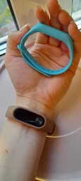 Силиконовый ремешок MRK для фитнес браслета Xiaomi Mi Band 2 Синий (mrk21042072) фото от покупателей 7