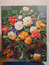 Картина по номерам Букет роз в вазе 40*50 см Origami (LW1107)