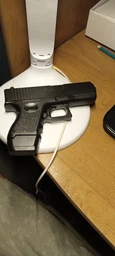 Іграшковий пістолет на кульках "Glock 17" Galaxy G15 метал чорний